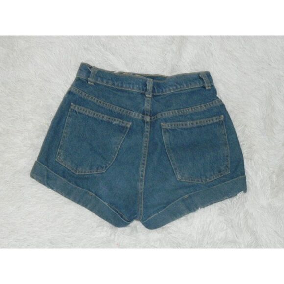 American Apparel Shorts Jean High Rise‎ Medium Wash Denim Shorts Size 27 - Picture 4 of 10
